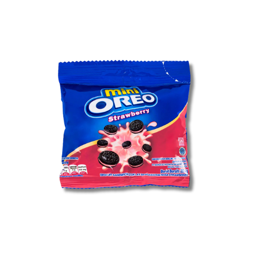 Oreo Mini Strawberry, Schokoladenkekse gefüllt mit Erdbeercreme 20.4g